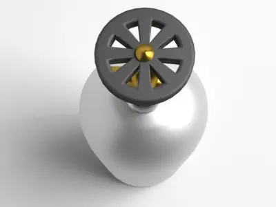 Gas Tank Cylinder 5 Pound 3D model