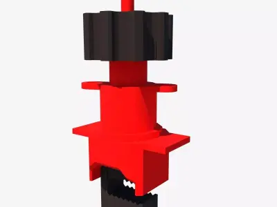 locking butterfly valves  Free 3D model