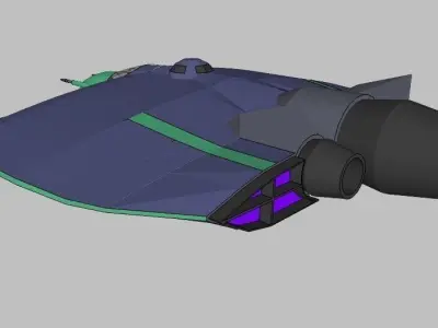 SQ Conqueror - Multirole space combat corvette class 3D print model