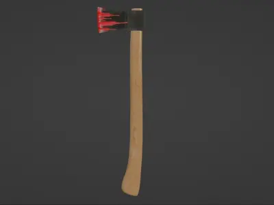 Axe Game Ready Low-poly 3D model get