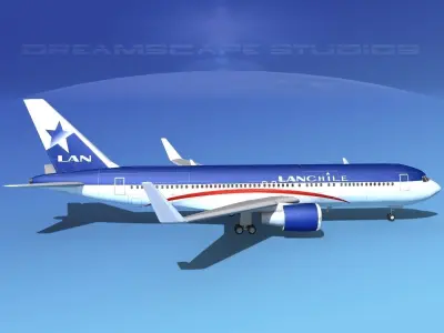 Boeing 767-300 Lan Chile 3D model