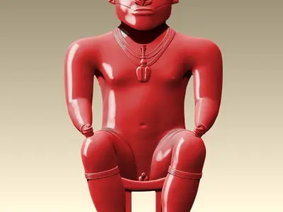 Figurine Cacique Quimbaya - Ancient Precolombian Cultures   3D print model