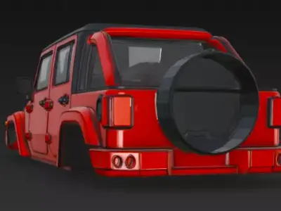 Jeep body part 3D model