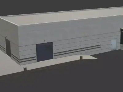 Azusa Station Low-poly 3D model