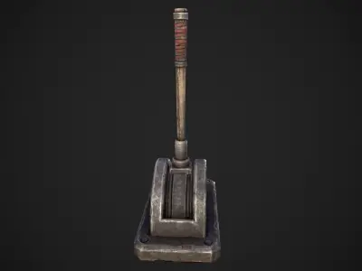 Lever Arm Low-poly 3D model