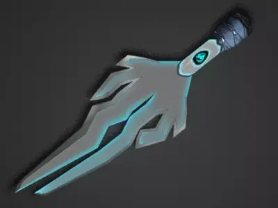 Fantastic sword Cold Blade Free low-poly 3D model