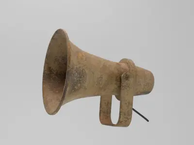 Alarm Sirene Old Low-poly 3D model