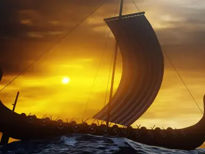 Viking Ship 3D model order
