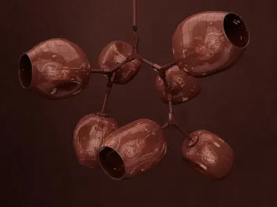 Branching bubble 7 lamps 2 3D model purchase