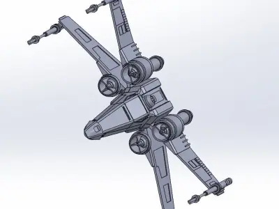 X-Wing 65 star wars 3D print model