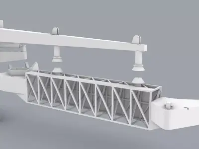 Koseq Sweeping Arm  Low-poly 3D model