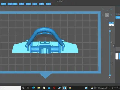 Mini-Z 4x4 Jeep Front Bumper 2 Designs 3D print model