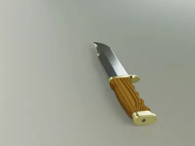Knife Free low-poly 3D model order