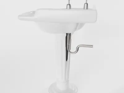 Victorian Corner Sink 3D model