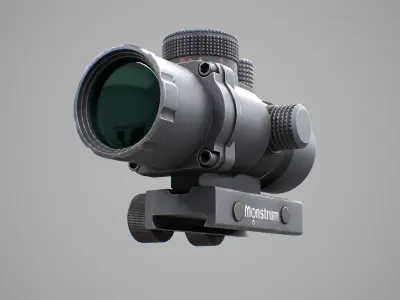 Monstrum 2x Scope FREE 3D Model Free low-poly 3D model