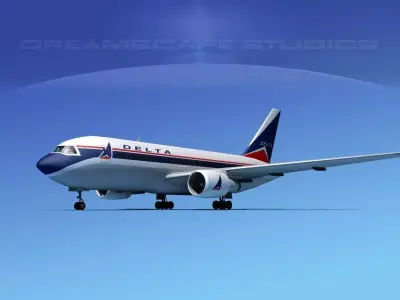 Boeing 767-100 Delta 1 3D model
