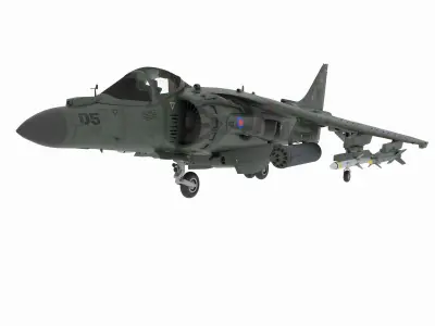Aircraft01 british fighter jet - british fighter jet 3D model