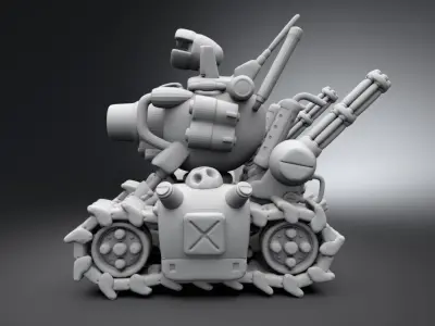 Slug Tank Scale model 3D print model
