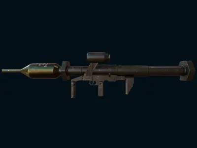Panzerfaust 3 PzF  Rocket Launcher Gaming weapon Model  Low-poly 3D model