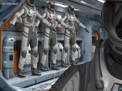  Sci-Fi Spacesuit Empty 