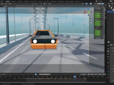 Car Animation  Free 3D model