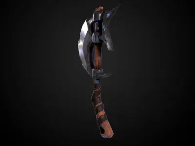 stylized axe  Low-poly 3D model get