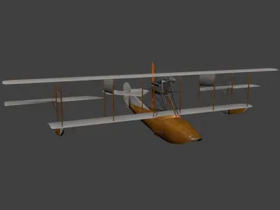 Curtiss Models F Free low-poly 3D model