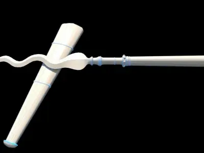 HIE Game Ready Spear D180328 Low-poly 3D model