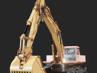 Digger excavator 3D model