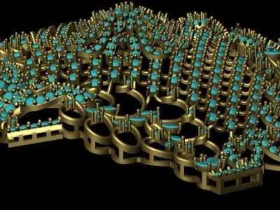 Diamond pendent 3D print model