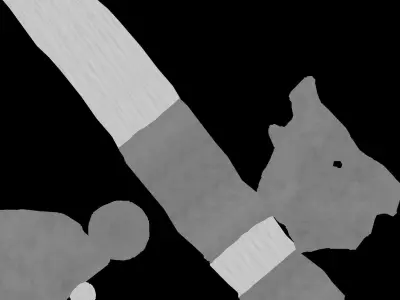 Stylized Pickaxe Low-poly 3D model