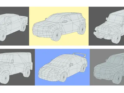 Low-Poly Car Pack 010 - Off-Road Icon by slowpoly