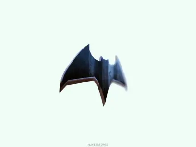 Batarang batman logo Free 3D model