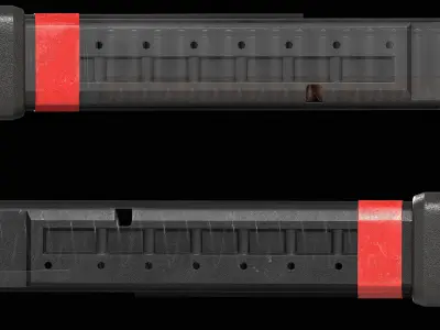 Magazine for 30 rounds of 9x19 cal Low-poly 3D model