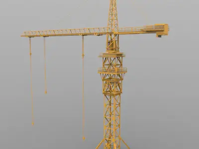 Tower Crane 3D model 2