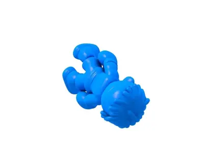 boxing - boxing stl - boxing character -  female boxer  3D print model