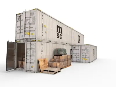 Reefer Containers 3D model