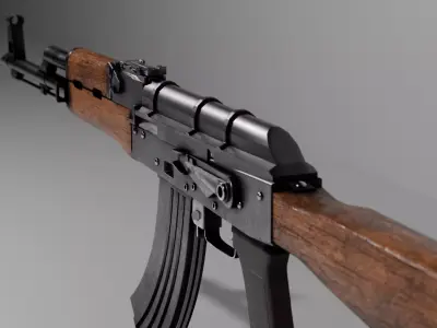 AK-47 Game Ready 3D model