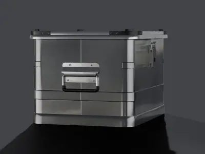 Aluminum Container 003 XS 3D model