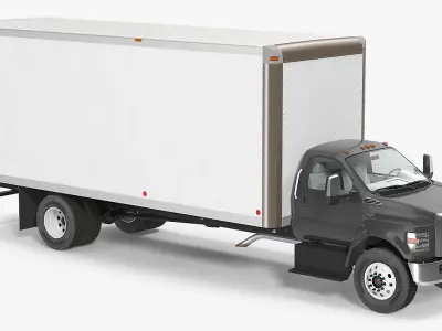 Box Truck Generic Rigged 3D model