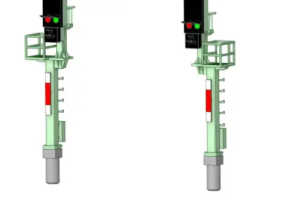 Deutsche Bahn Blocksignals 1-87 resin 3D print model