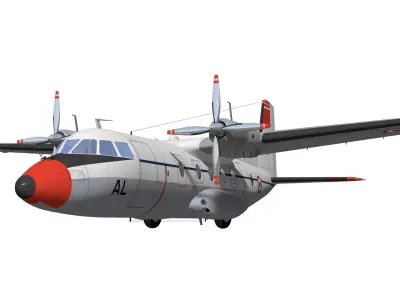 Nord-Aviation Nord 262 fregate 3D model buy