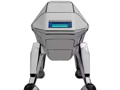 SciFi Quadruped Robot Walker 3D model