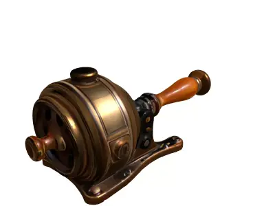 Steampunk Crank Mechanism Prop Low-poly 3D model