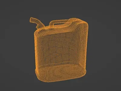 Old Gasoline Can - PBR Textures Low-poly 3D model