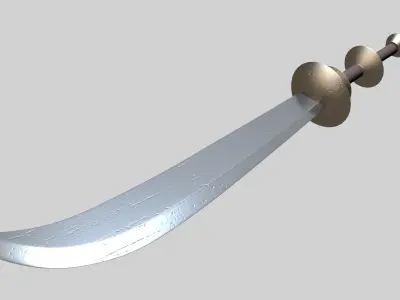 Guardsman Spear Low-poly 3D model