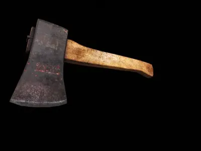 Old Axe v2 Low-poly 3D model