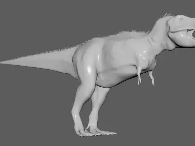 No Texture Tyrannosaurus Rex 3D model