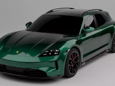 Porsche Taycan 3D model buy