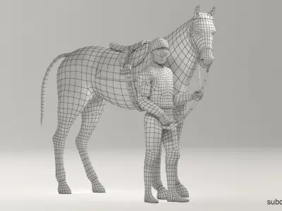 Racehorse and Jockey HQ 007 Editorial License 